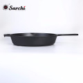 cast iron safety frying pan